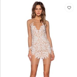 For Love and Lemons Luau Mini in white & nude